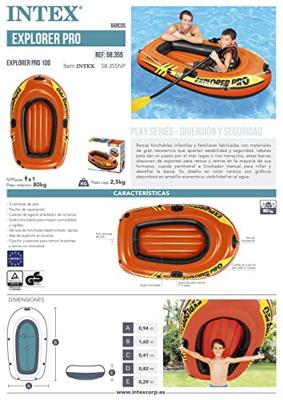 Intex 58357NP Explorer Pro 200 2-Persoons Boot Complete Set