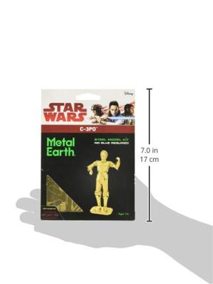 Metal Earth C-3PO gold Metalen bouwpakket