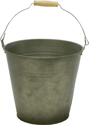 Mega Collections Plantenemmer Zink - Ø25x22cm - Vintage Groen