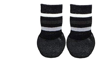 Trixie hondensokken anti-slip met rubberlaag rondom zwart