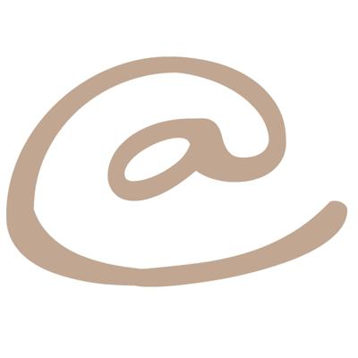 Vaessen Creative • houten leesteken 2,5cmx3mm "@"