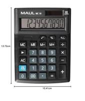 MAUL bureaurekenmachine MC 10, zwart - thumbnail