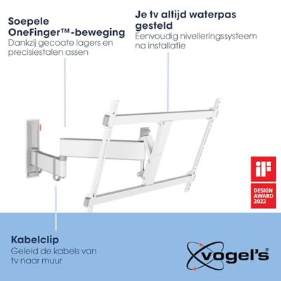 Vogels TVM 3645 Draaibare tv-beugel TV beugel Wit - thumbnail