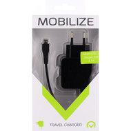 Mobilize Wall Charger USB + Micro USB 15W 1m. Black - thumbnail