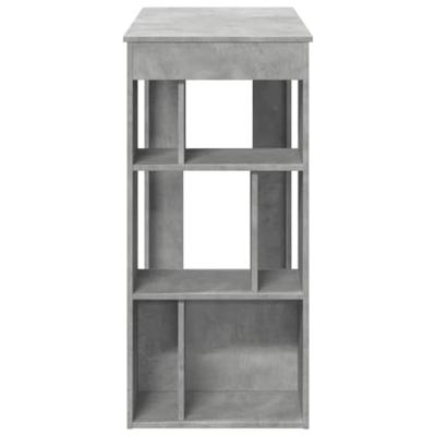 Bartafel met rekken 102x50x103,5 cm bewerkt hout betongrijs