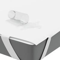 Matrasbeschermer waterdicht 180x220 cm wit - thumbnail