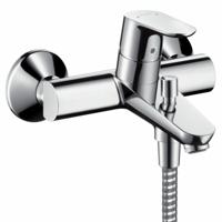Hansgrohe Focus E2 badkraan met omstel en koppelingen chroom 31940000 - thumbnail