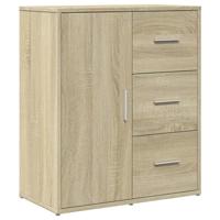Dressoir 60x31x70 cm bewerkt hout sonoma eikenkleurig - thumbnail