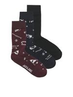 Jack & Jones Kerst Sokken Giftbox 3-pack JACSNOWFLAKE-one size - thumbnail