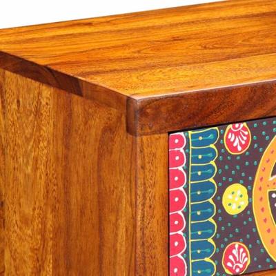 Nachtkastje met lade Bruin 40 x 35 x 35 cm Massief acaciahout