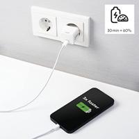 Hama Snellader USB-C PD/Qualcomm® Mini-oplader 20 W Wit - thumbnail