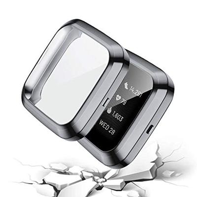 Fitbit Versa 2 Soft TPU case (volledig beschermd) - Grijs