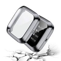 Fitbit Versa 2 Soft TPU case (volledig beschermd) - Grijs - thumbnail