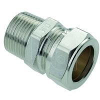 Bonfix knelkoppeling - Puntstuk - 3/8 x 15mm - Vertint Messing - thumbnail