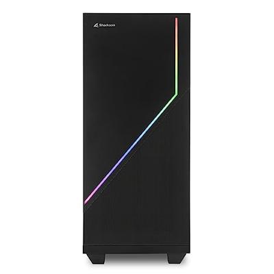 Sharkoon Sharkoon RGB FLOW - Tower - ATX - Seitenteil mit Fenster (gehärtetes Glas) Midi-tower PC-behuizing Zwart Sharkoon Sharkoon RGB FLOW - Tower - ATX - Seitenteil mit Fenster (gehärtetes Glas) Midi-tower PC-behuizing Zwart