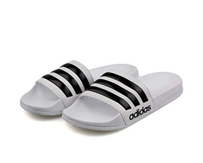 Badslippers Cloudfoam Adilette Wit Zwart