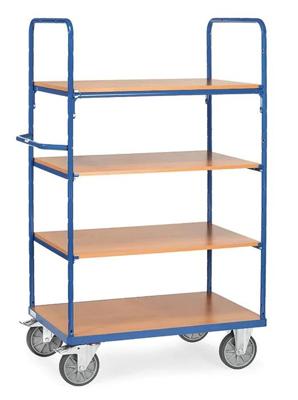 Fetra Hauptartikel 8303 Etagewagen Universeel Staal Poedercoating Laadvermogen (max.): 500 kg Stralend blauw (RAL 5007)