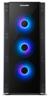 ATX Semi-toren doos Nox-Xtreme Hummer Horus Zwart E-ATX - thumbnail