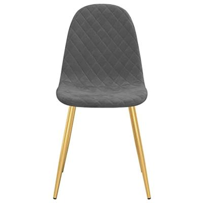 Eetkamerstoelen 4 st fluweel donkergrijs Eetkamerstoelen 4 st fluweel donkergrijs