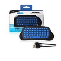 DOBE TP4-022 2.4 G draadloze controller toetsenbord ABS-spel toetsenbord voor PS4/slim (blauw) - thumbnail