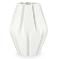VT WONEN Vaas Porcelein 3D Print Stripes 28x20cm Creme - thumbnail