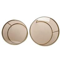 Light & Living Salontafel 'Duarte' Set van 2 stuks, kleur Goud/Lichtbruin - thumbnail