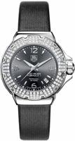 Horlogeband Tag Heuer WAC1218 / FC6222 Leder Grijs 17mm - thumbnail