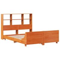 Bedframe zonder matras massief grenenhout wasbruin 120x200 cm - thumbnail