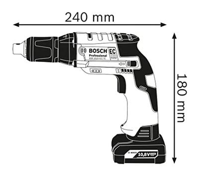 Accu-gipsbouwschroevendraaier GTB 12V-11 12 V (zonder accu en lader) in L-Boxx doos - BOSCH - 06019E4003 - thumbnail