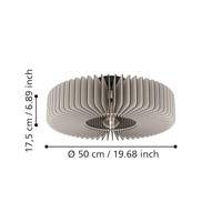 Eglo Houten plafondlampPalombaia Ø 50cm - zand - 900832 - thumbnail