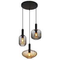 Globo HanglampValletta met gekleurd glas 3-lichts - 15719-3 - thumbnail