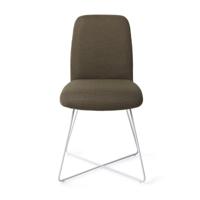 Jesper Home Eetkamerstoel 'Taiwa' Cross White, kleur Jungle Jewel - thumbnail