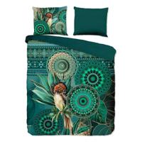 HIP Collectie Paradijsvogel Dekbedovertrek Groen-2-persoons (200 x 200/220 cm) - thumbnail