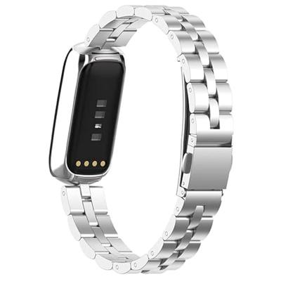 Fitbit Luxe - Stalen schakelband - Zilver