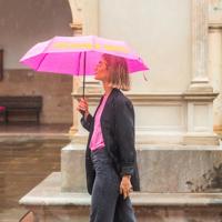 Fucking Rain paraplu - Roze - thumbnail