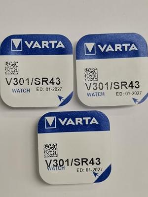 Varta Knoopcel 301 1.55 V 1 stuk(s) 82 mAh Zilveroxide SILVER Coin V301/SR43 NaBli 1 Varta Knoopcel 301 1.55 V 1 stuk(s) 82 mAh Zilveroxide SILVER Coin V301/SR43 NaBli 1