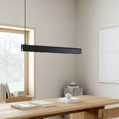 Brede zwarte LED hanglamp Design For The People 'Beau' Brede zwarte LED hanglamp Design For The People 'Beau'