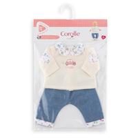 Corolle t-shirt en spijkerbroek voor babypop, 36cm - thumbnail