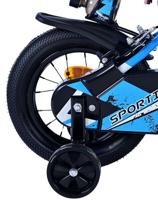 Volare sportivo kinderfiets - jongens - 12 inch - blauw zwart - twee handremmen - thumbnail