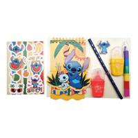 Speelgoedland Stitch pluche etui gevuld - thumbnail