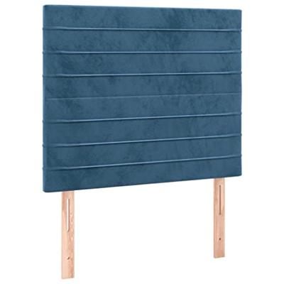 Bedframe zonder matras 100x200 cm fluweel donkerblauw