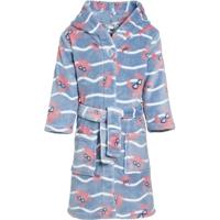 Playshoes badjas Krab Blauw Roze-110-116 - thumbnail