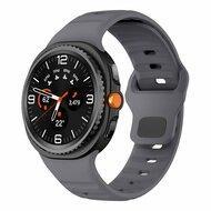 Wave siliconen band - Grijs - Samsung Galaxy Watch 8 Classic - 46mm Wave siliconen band - Grijs - Samsung Galaxy Watch 8 Classic - 46mm