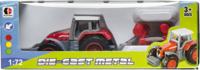 LG Imports tractor met aanhanger 15 cm rood - thumbnail