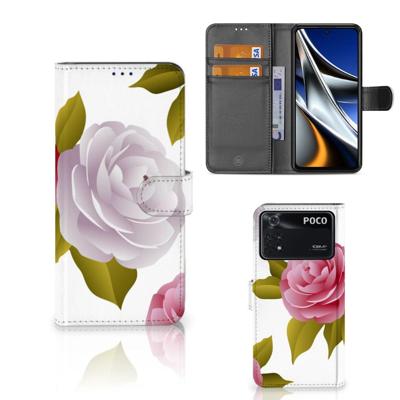 Xiaomi Poco X4 Pro 5G Hoesje Roses Xiaomi Poco X4 Pro 5G Hoesje Roses