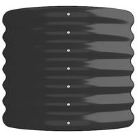 VidaXL Plantenbak 114x40x36 cm gegalvaniseerd staal antracietkleurig - thumbnail