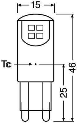 OSRAM HOMELIGHTING 4058075450042 LED-lamp Energielabel F (A - G) G9 Ballon 1.9 W = 20 W Warmwit (Ø x h) 14 mm x 43 mm 3 stuk(s)
