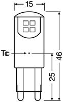 OSRAM HOMELIGHTING 4058075450042 LED-lamp Energielabel F (A - G) G9 Ballon 1.9 W = 20 W Warmwit (Ø x h) 14 mm x 43 mm 3 stuk(s) - thumbnail