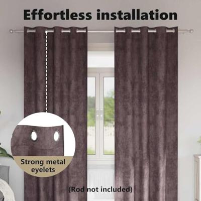 VidaXL Velvet gordijnen met gordijnen 2 pcs bruin 260 x 140 cm fluweel