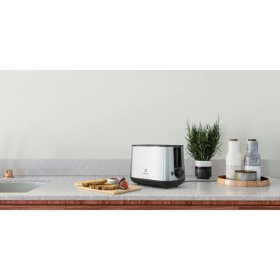 Electrolux E3T1-3ST broodrooster 2 snede(n) Zwart, Roestvrijstaal 800 W